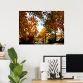 開始$20 – 秋の村の通り ポスター (ホームオフィス)