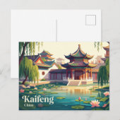 開封,中国 ポストカード (正面/裏面)