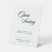 開席記号 |モダンミニマ結婚リスト 台座サイン (正面)