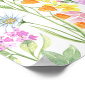 開幕式ワイルドフラワー牧草地へようこそ ポスター (角)