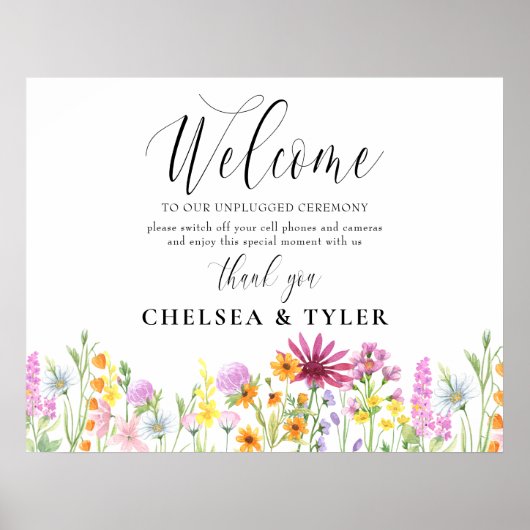 開幕式ワイルドフラワー牧草地へようこそ ポスター (正面)