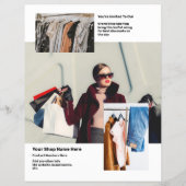 開店マーケティング招待状 チラシ (裏面)