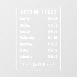 開店時間または開店時間 ウィンドウサイン