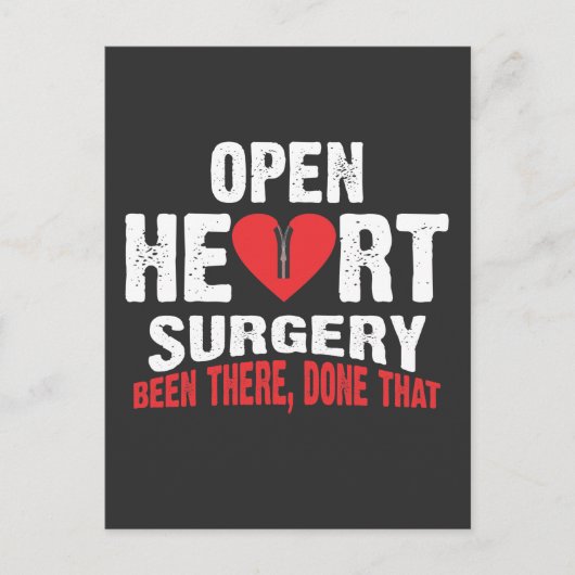 開心手術を受けた患者のバイパス回復 ポストカード (正面)