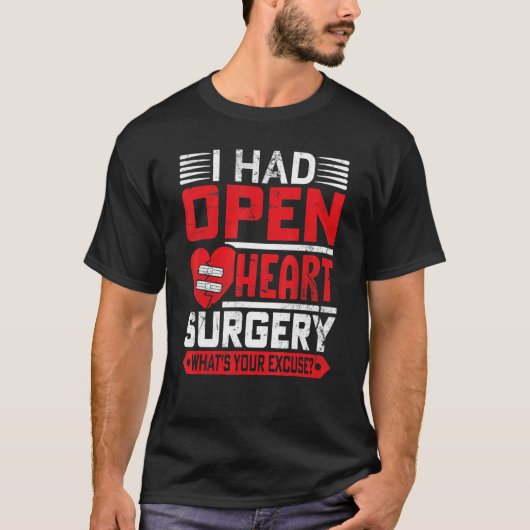開心術の生存者 ハート CHD患者 聴く Tシャツ (正面)