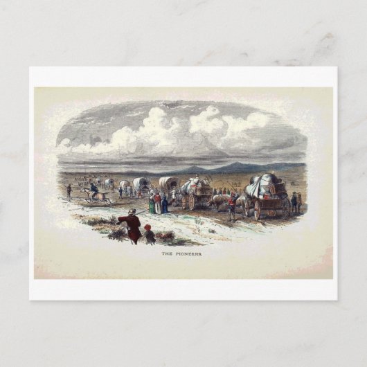 開拓者たちのヴィンテージ印刷 ポストカード (正面)