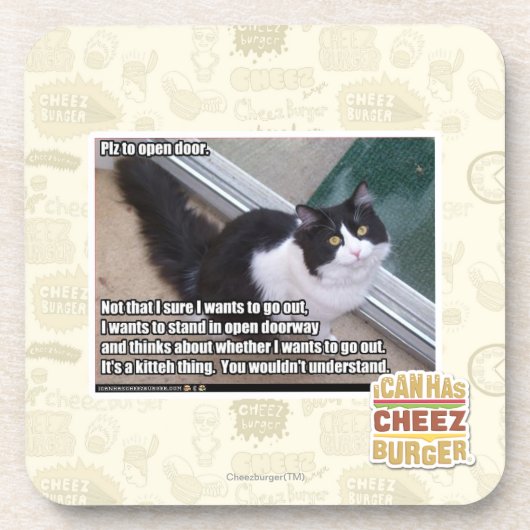 開放されたへのPlz コースター (正面)