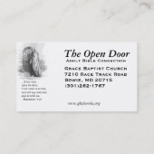 開放された名刺 名刺 (裏面)