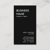 開放された喜劇的なスタイル: 床張り(赤) 名刺 (裏面)