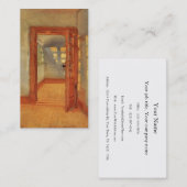 開放された明るい印象派の内部のアナAncher 名刺 (正面/裏面)