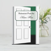 開放された退職パーティー 招待状 (スタンド正面)