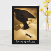 開放されている卒業生- カード (黄色い花)