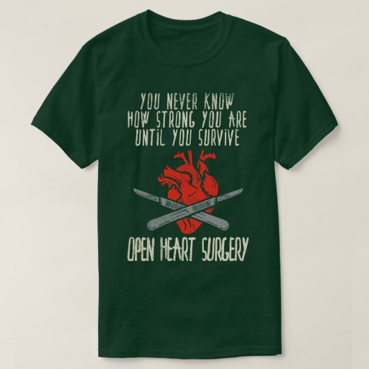 開放ハート手術 Tシャツ (デザイン正面)