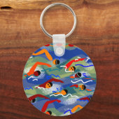 開放水泳ぎ キーホルダー (正面)