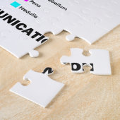 開放的な精神は鍵(脳)である ジグソーパズル (側面)