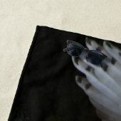 開放翼フクロウ ビーチタオル (インサイチュ)