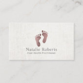 開業医バラ金ゴールド気にエレガントリネン 名刺 (正面)