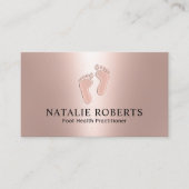 開業医モダンバラ金ゴールド気に足 名刺 (正面)