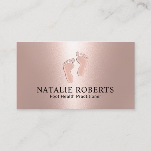 開業医モダンバラ金ゴールド気に足 名刺 (正面)