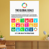 開発のためのグローバルゴール地球に優し キャンバスプリント (インサイチュ (リビング))