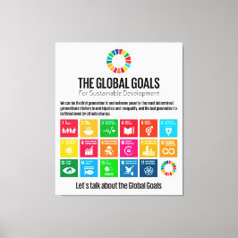 開発のためのグローバルゴール地球に優し キャンバスプリント