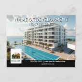 開発の立ち上げ実在不動産仲介業者広告不動産 ポストカード (正面)