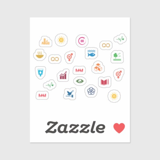 開発地球に優しゴールのアイコン シール (シート)