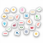 開発地球に優しゴールのアイコン シール (正面)