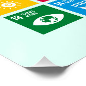 開発地球に優しゴール17 UN SDGs 2030 ポスター (コーナー)