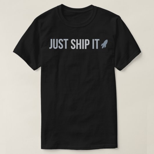 開発者が出荷する Tシャツ (デザイン正面)