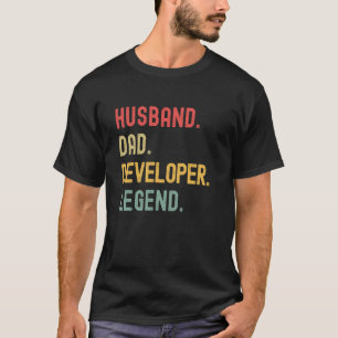 開発者の夫パパ凡例レトロヴィンテージ開発 Tシャツ