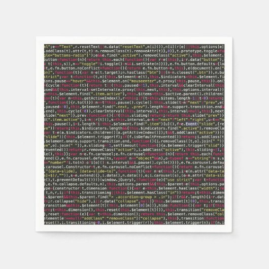 開発者の端末パターン スタンダードカクテルナプキン (正面)
