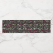 開発者の端末パターン ペットボトルラベル (シングルラベル)