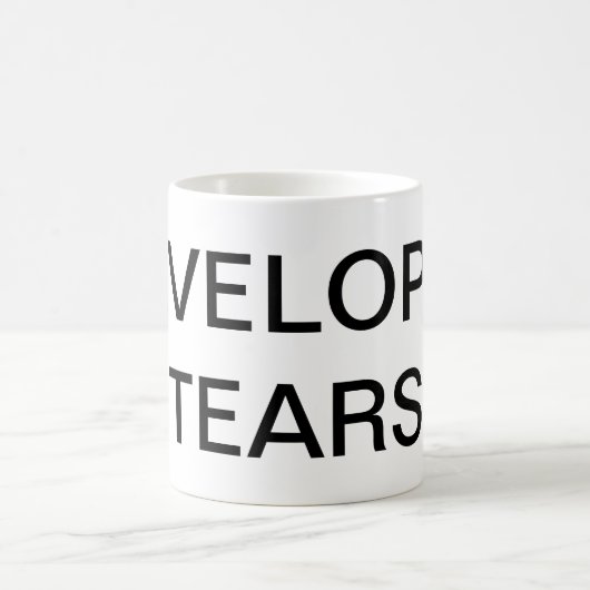 開発者はマグを引き裂きます コーヒーマグカップ (中央)