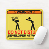-開発者を妨げないで下さい マウスパッド (マウス)