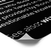 開発者向け辞書の定義おもしろい開発者 ポスター (角)