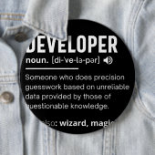 開発者向け辞書の定義おもしろい開発者 缶バッジ (インサイチュ)