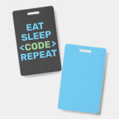 開発者 | プログラマー | コーディング バッジ (正面＆裏面)