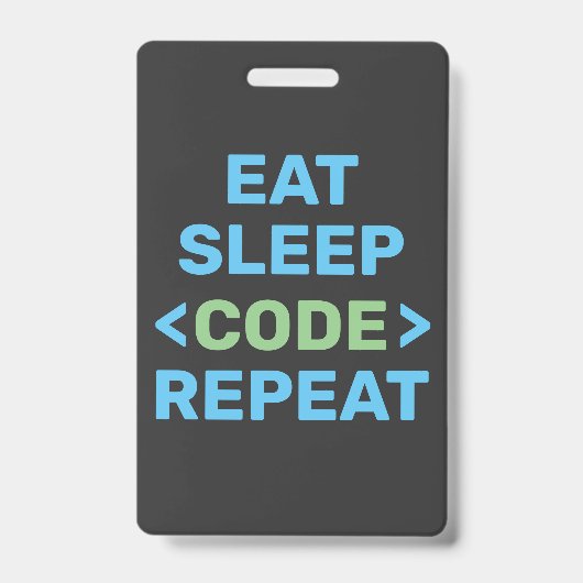 開発者 | プログラマー | コーディング バッジ (正面)