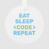 開発者 |プログラマ |コーディング オーナメント (裏面)