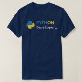 開発者Python Tシャツ (デザイン正面)