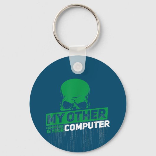 開発者Sysadminエンジニアハッカーおたく管理コード キーホルダー (正面)