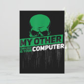 開発者Sysadminエンジニアハッカーおたく管理コード サンキューカード (スタンド正面)