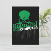 開発者Sysadminエンジニアハッカーおたく管理コード シーズンカード (スタンド正面)