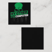 開発者Sysadminエンジニアハッカーおたく管理コード スクエア名刺 (正面/裏面)
