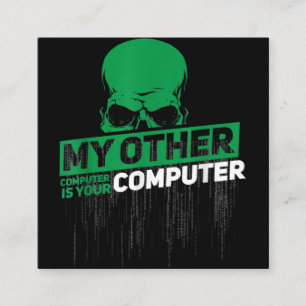 開発者Sysadminエンジニアハッカーおたく管理コード スクエア名刺