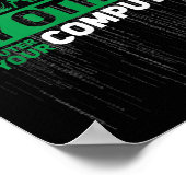 開発者Sysadminエンジニアハッカーおたく管理コード ポスター (角)