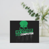 開発者Sysadminエンジニアハッカーおたく管理コード ポストカード (スタンド正面)