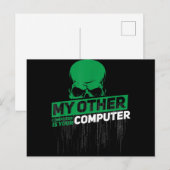 開発者Sysadminエンジニアハッカーおたく管理コード ポストカード (正面/裏面)