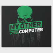 開発者Sysadminエンジニアハッカーおたく管理コード ラッピングペーパー (フラット)